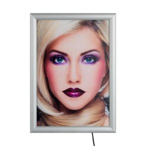 Plakatrammer med led