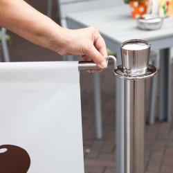 Bannerholder for Cafe