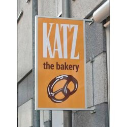 Fasadeskilt "Slide" - tosidig