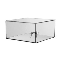 "Utstillingspodie med lsbart deksel"