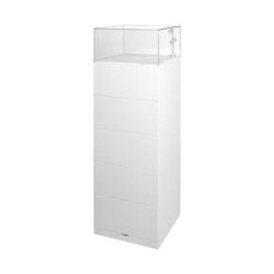 "Utstillingspodie med deksel og LED lys" 