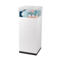 "Utstillingspodie med vareboks