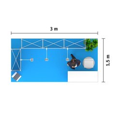 Pop Up 3x1,5 m