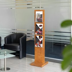Brosjyrestativ av tre - Madera-M