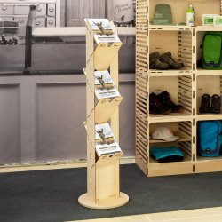 Brosjyrestativ av tre - Nerine